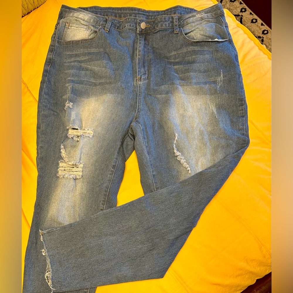 Raw Hem Jeans